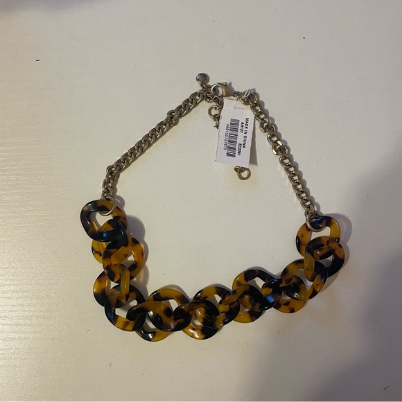 J. Crew Jewelry - J. Crew Tortoiseshell and Chain Necklace